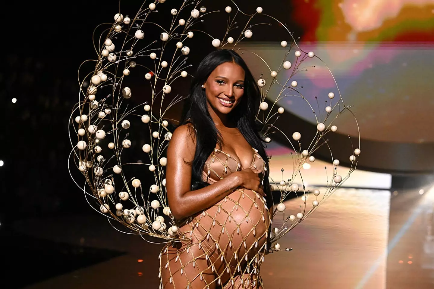 Jasmine Tookes opened the runway (Gilbert Flores / Contributor/ Getty Stock)