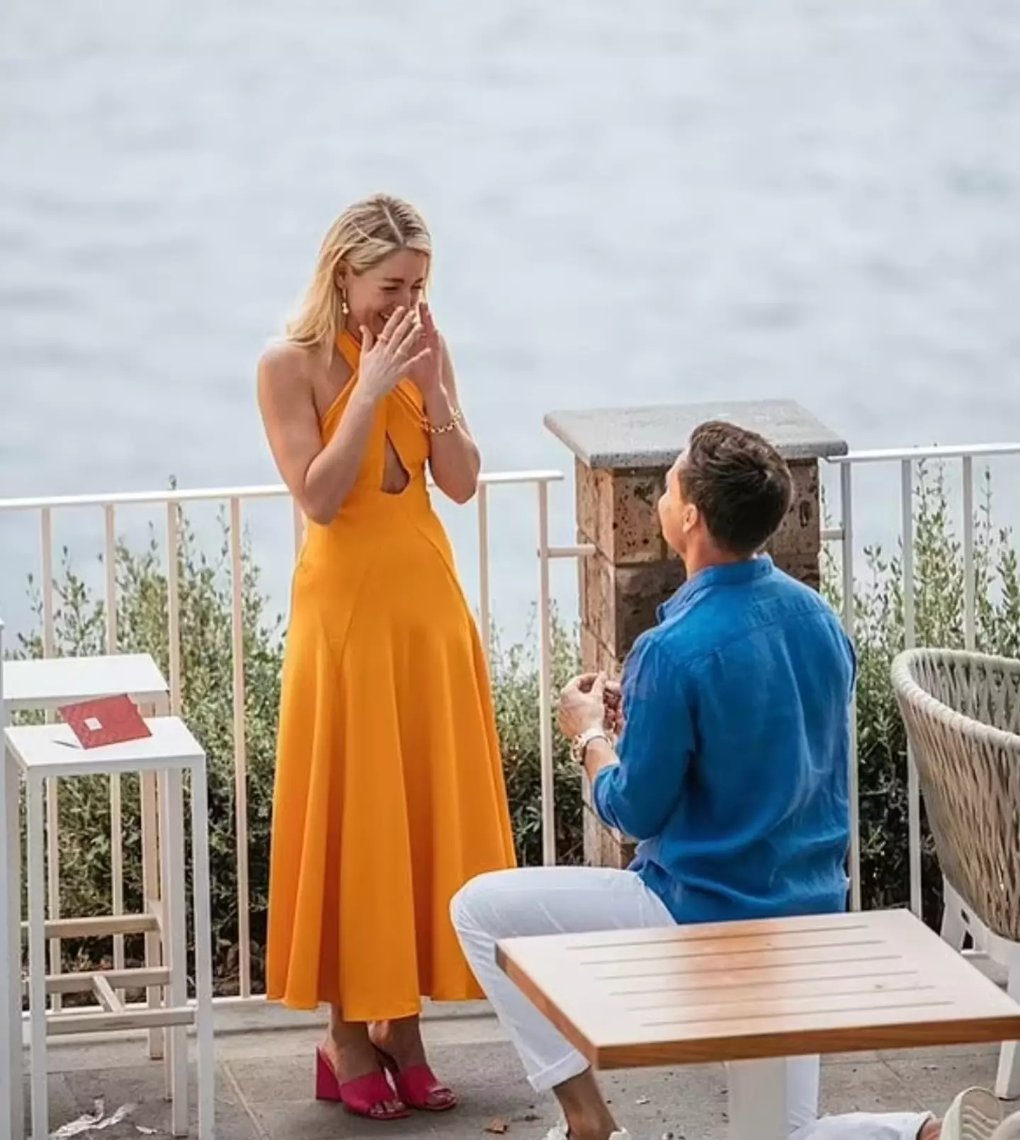 The couple met on a dating show.