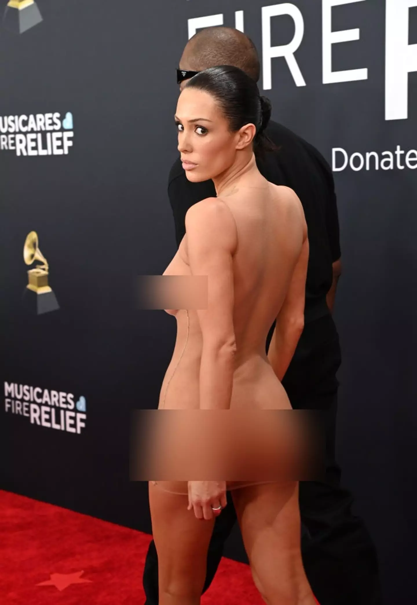 Bianca Censori left fans seriously shocked with her controversial Grammys dress (Jon Kopaloff / Stringer / Getty Images)