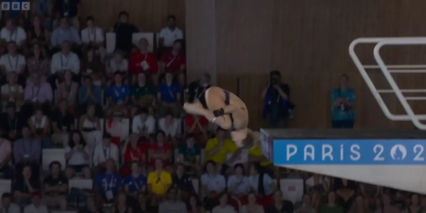 Maia narrowly missed hitting her head on the board. (BBC)
