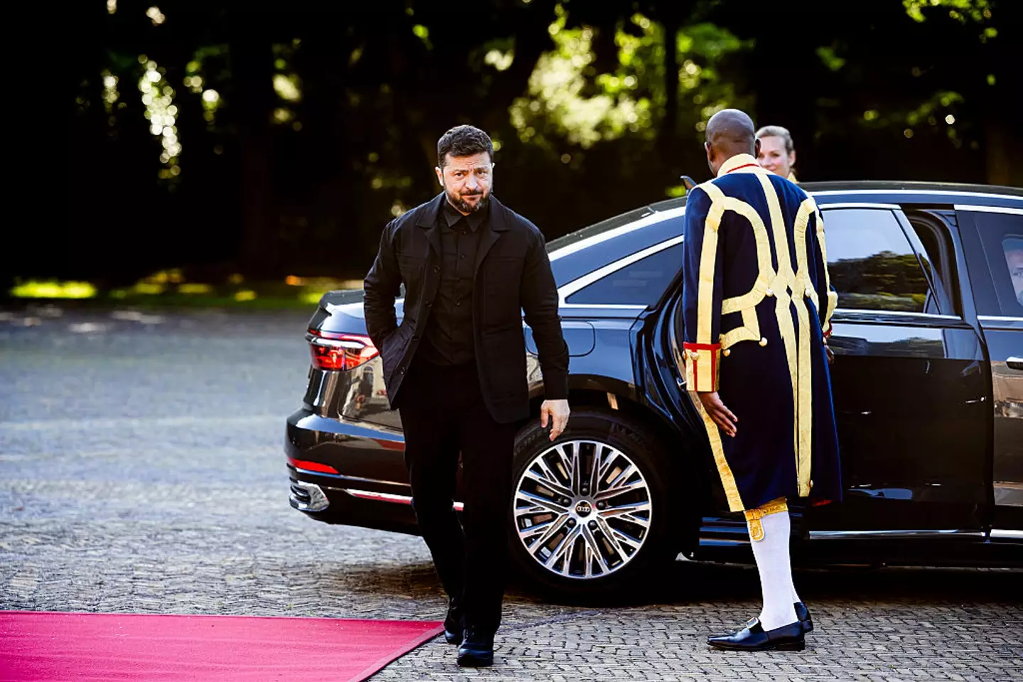 Ukrainian president, Volodymyr Zelenskyy, attended the NATO Summit’s royal dinner yesterday (24 June (Patrick van Katwijk / Contributor / Getty Images)