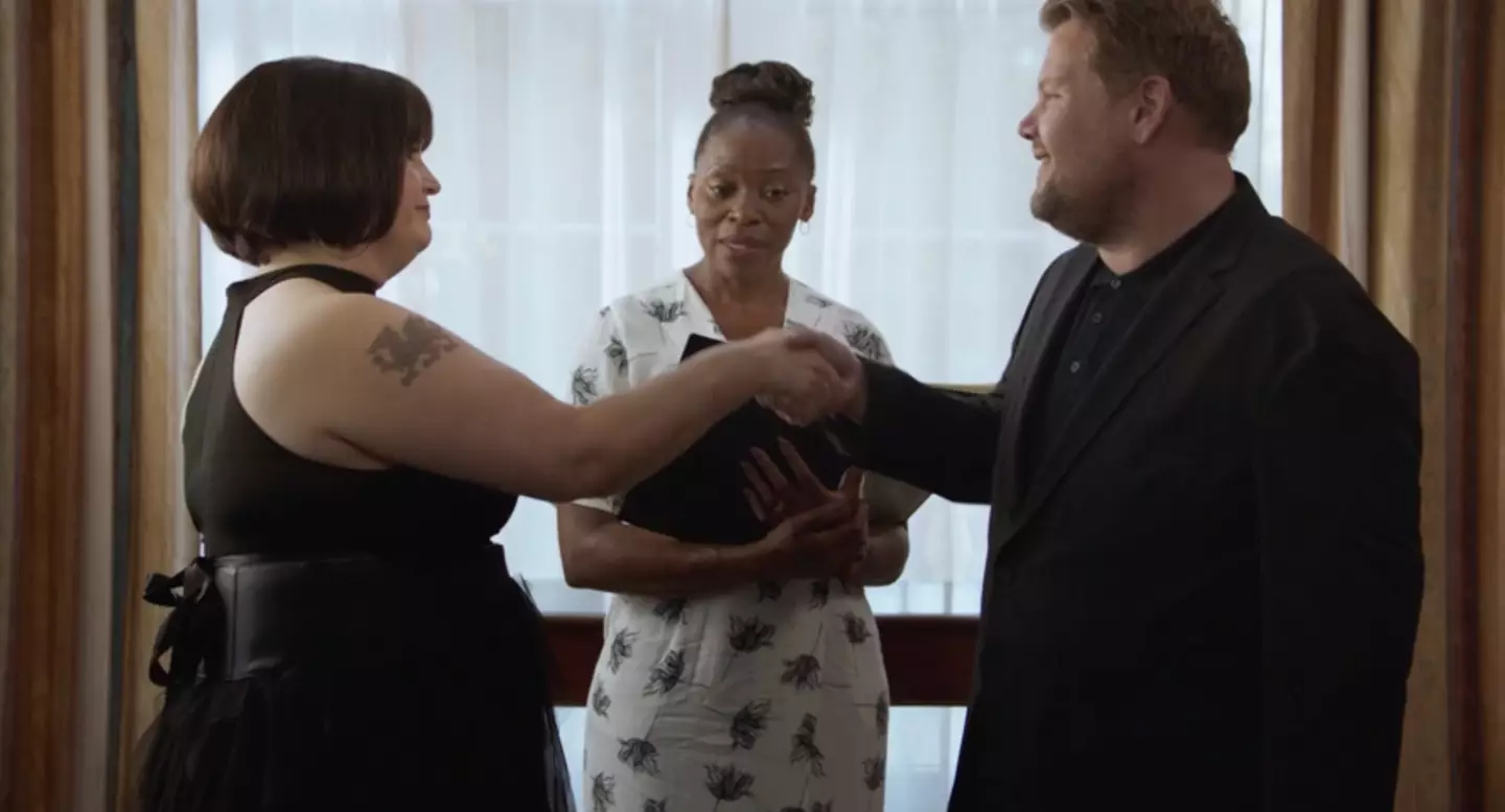 Smithy and Nessa sealed the deal with a handshake (BBC)