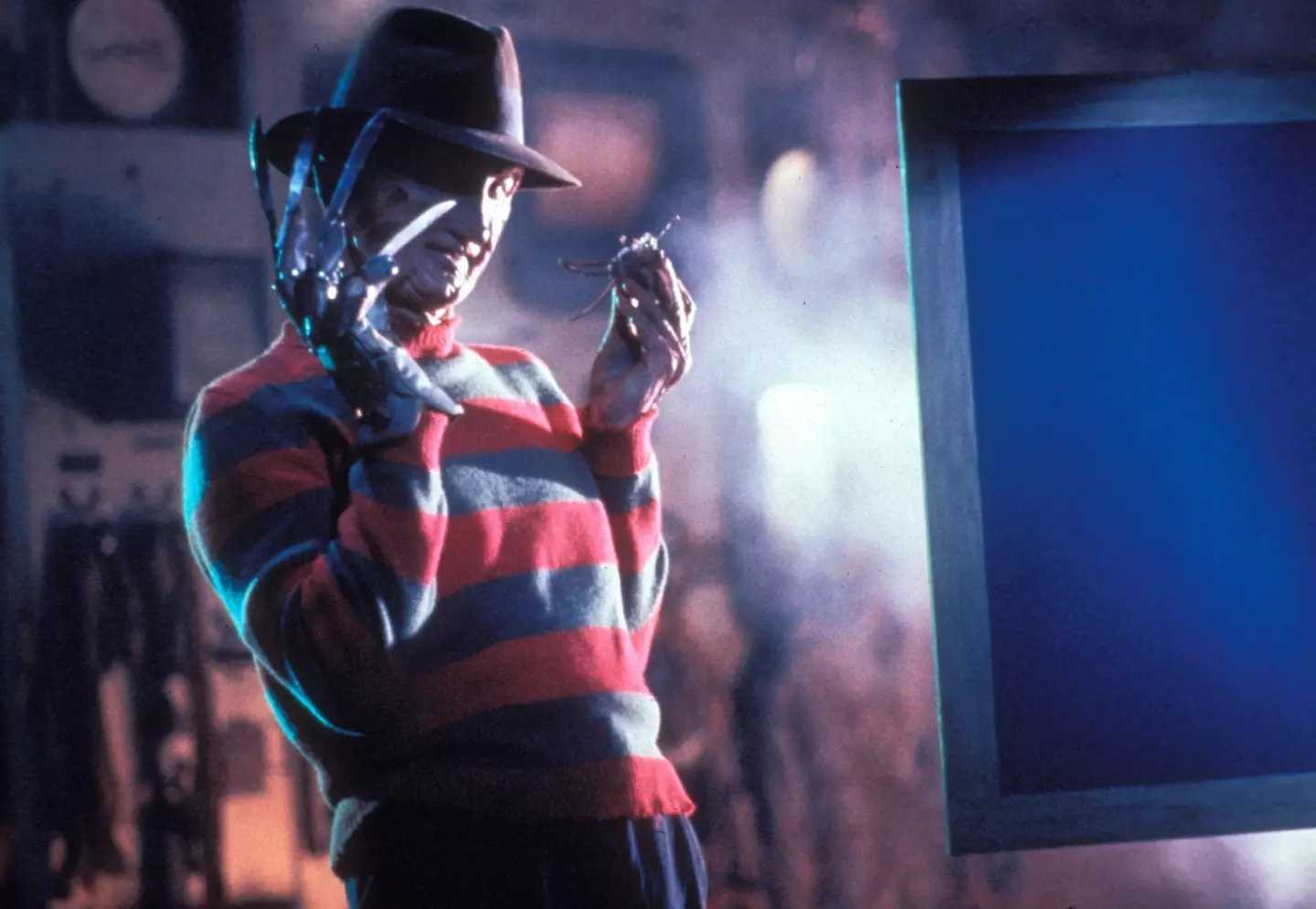 Actor Robert Englund as Freddy Krueger.