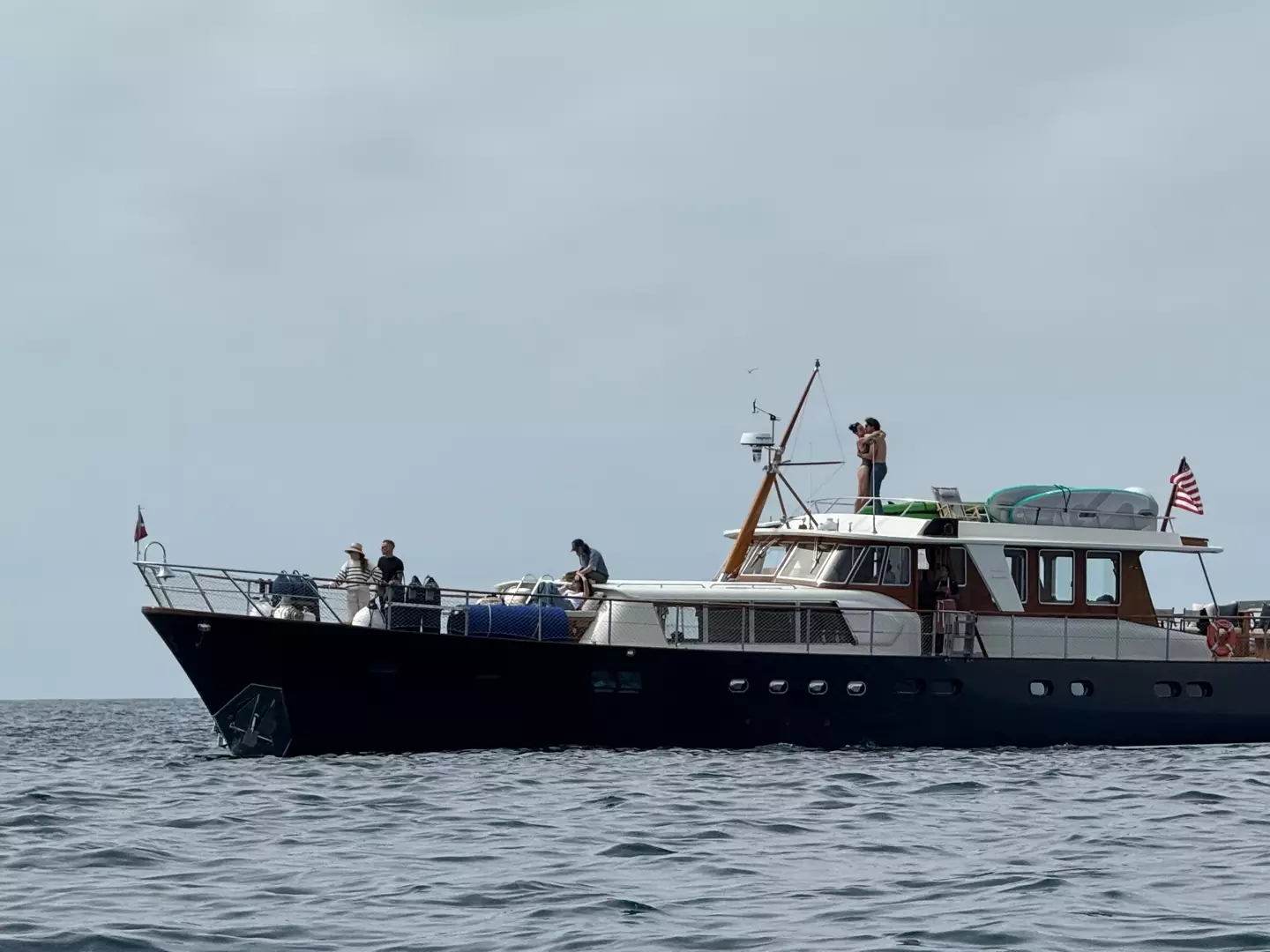 Justin Trudeau and Katy Perry were spotted kissing and cuddling on a yacht (SWNS)