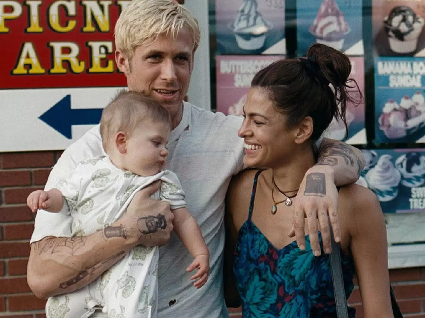 Ryan Gosling and Eva Mendes in A Place Beyond the Pines.
