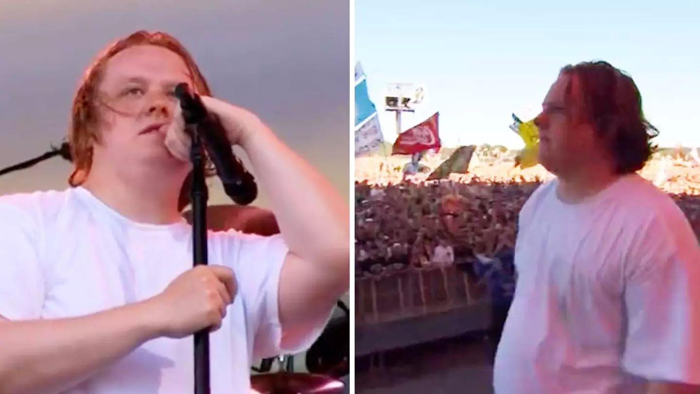 Lewis Capaldi forced to end Glastonbury set early as crowd helps sing while he 'struggles'