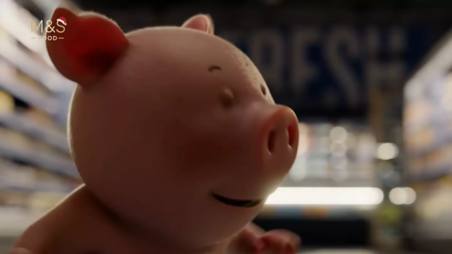 Percy Pig Speaks For The First Time In 30 Years In First M&S Christmas Ad