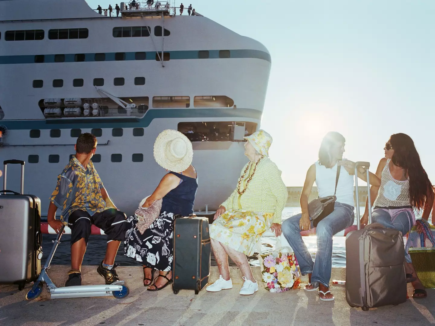 The 'entitled' passenger had brought bags upon bags of luggage.