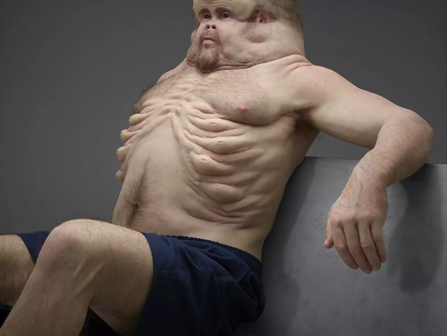 His body has been designed to handle the force of a crash (TAC/Patricia Piccinini)