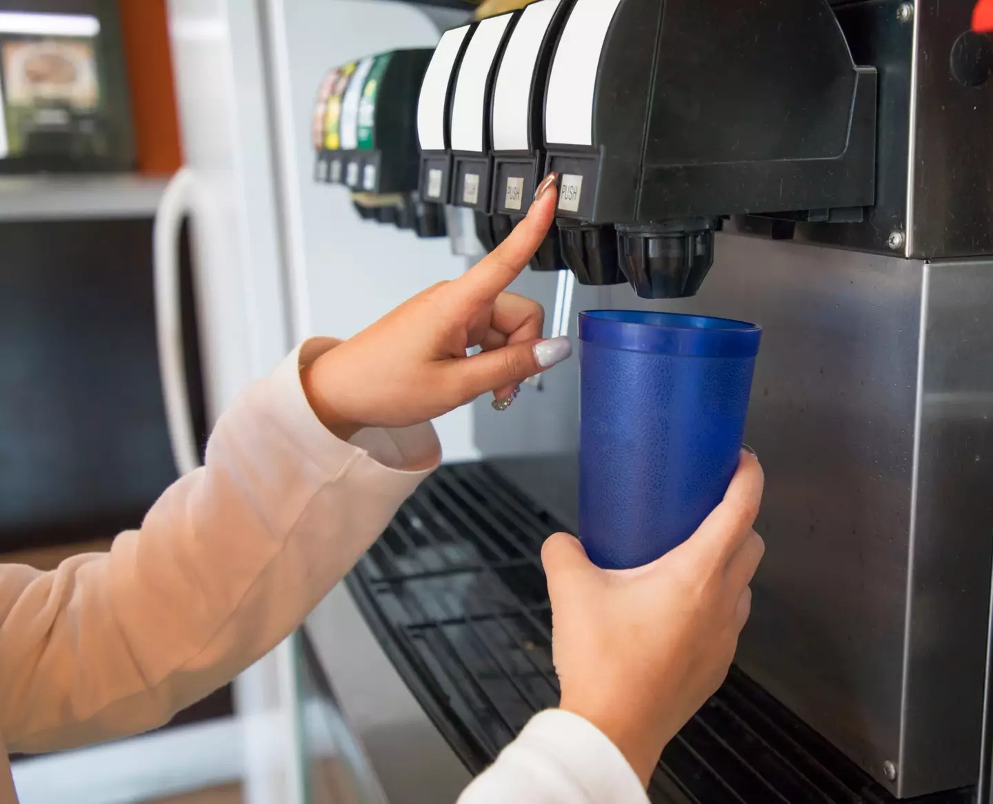 Customers can no longer get free refills of certain drinks due to the new law (Getty Stock Image)
