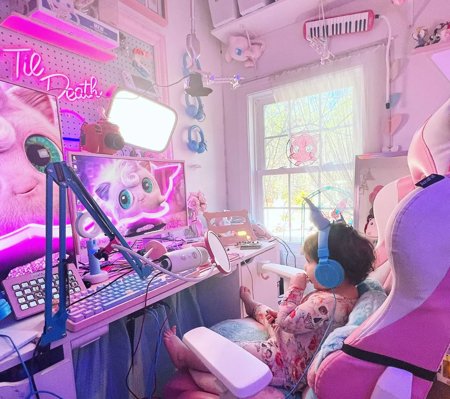 Not all rooms in the Hardy's house are gothic inspired.