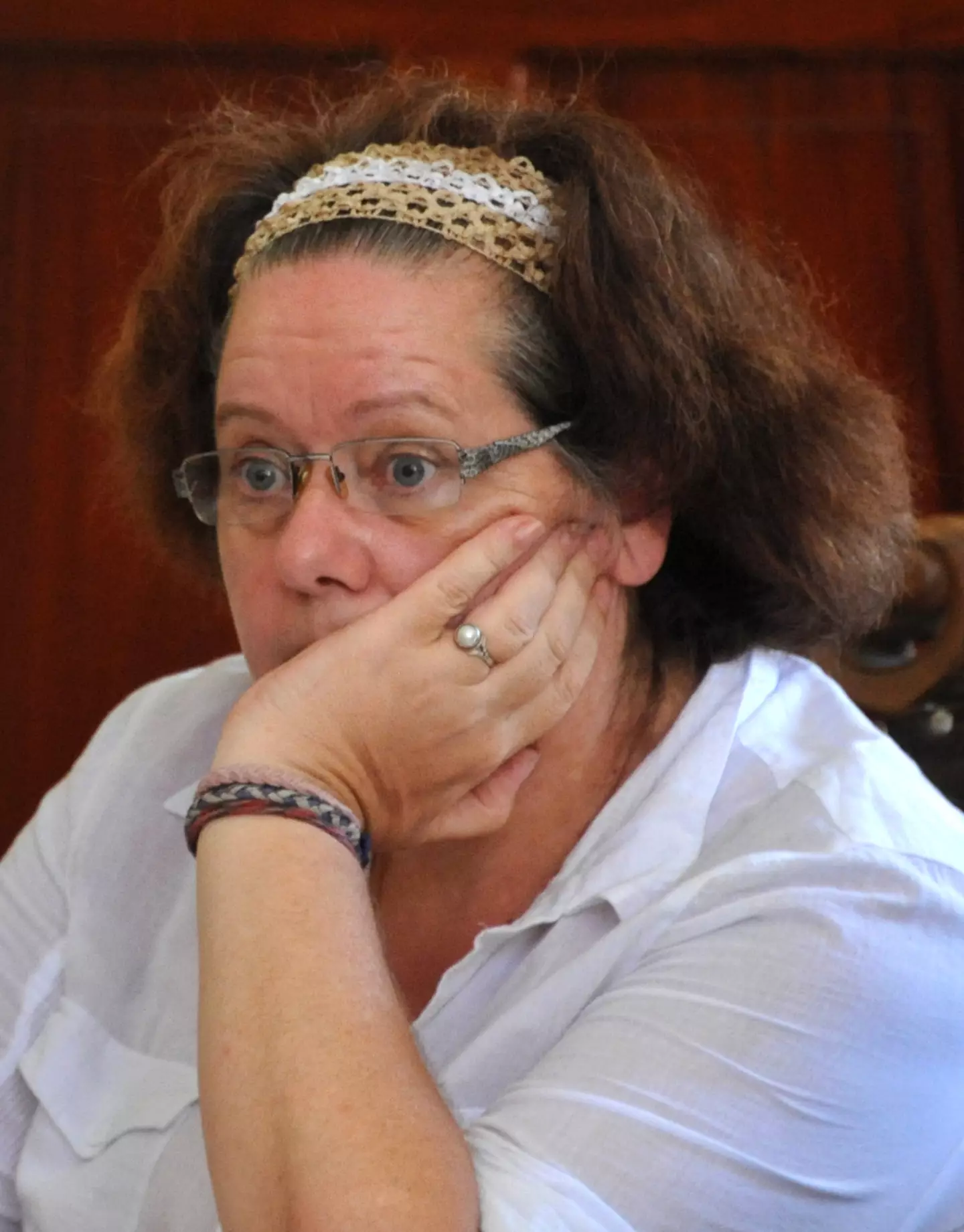 The grandmother has revealed her final sad wish. (SONNY TUMBELAKA/AFP via Getty Images)