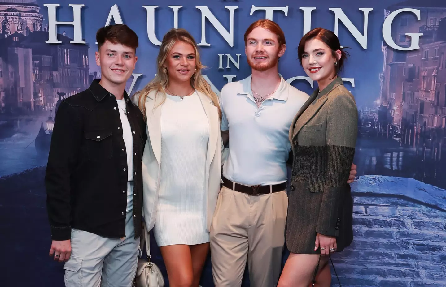 Jack was spotted with his new girlfriend Sophie (seen to his left) at a film premiere.