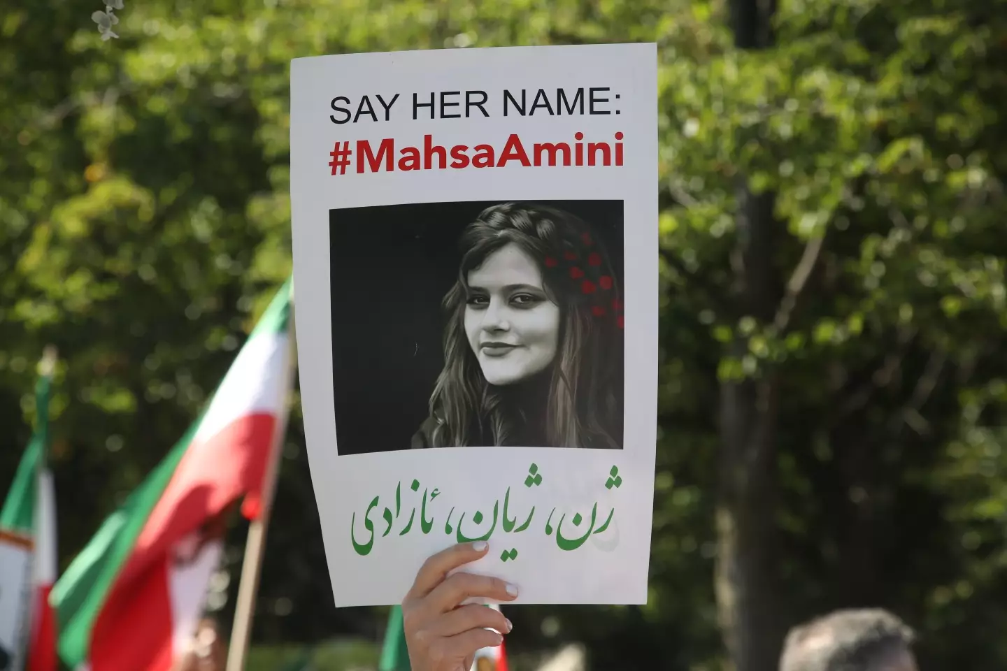 Amini was arrested and killed by Iran's morality police for allegedly violating its strictly-enforced dress code (Creative Touch Imaging Ltd./NurPhoto via Getty Images)