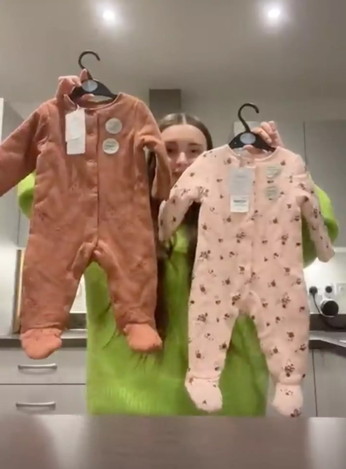 The mum revealed the baby sleepsuits she bought from Sainsbury's.