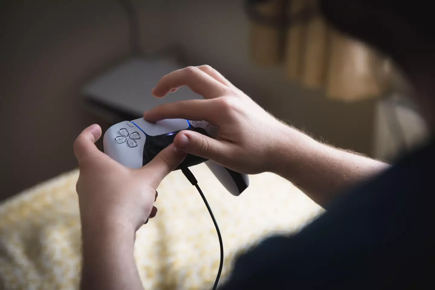 The 10-year-old's cousins enjoy playing with his PS5.
