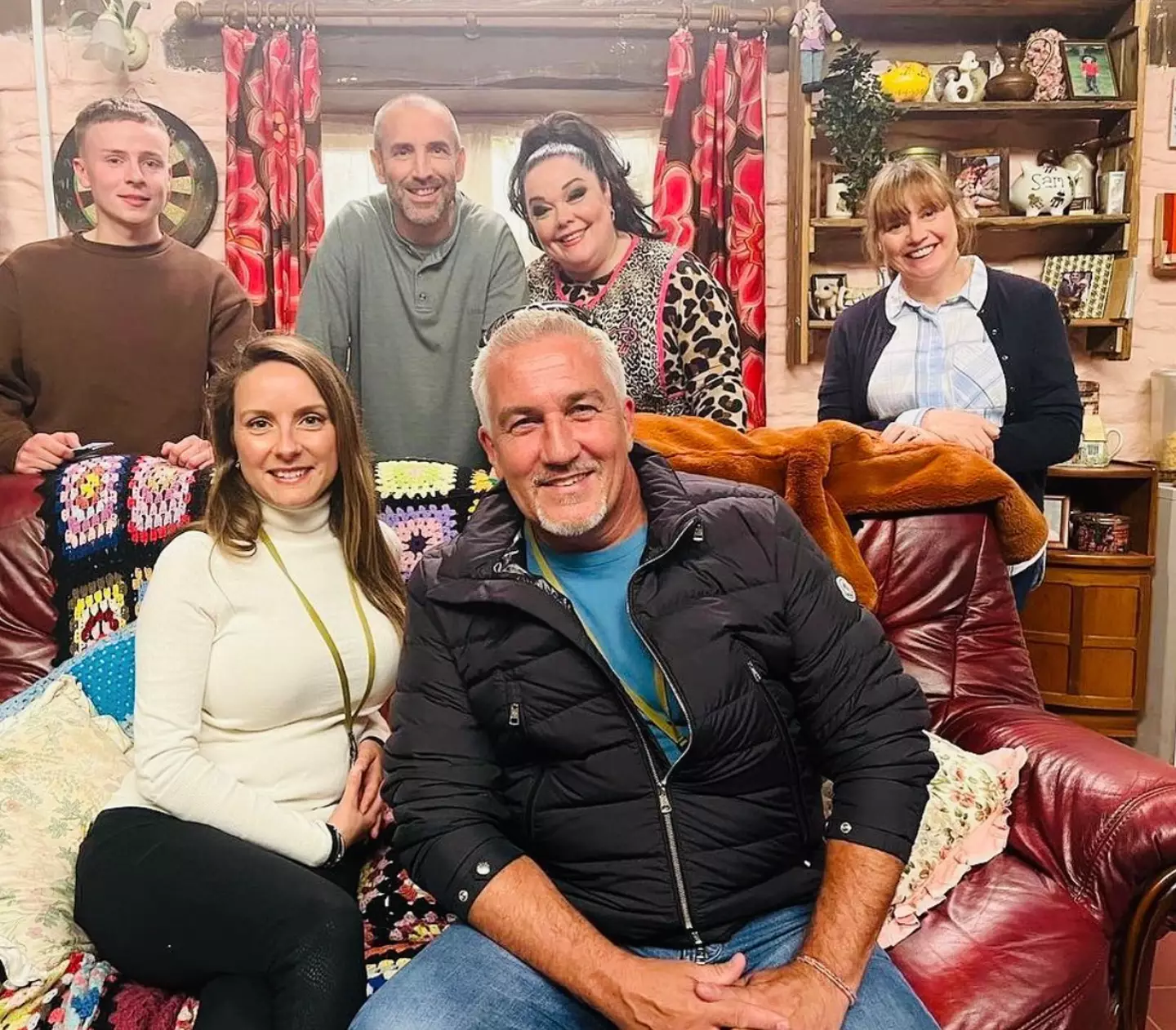 Paul Hollywood and his new wife Melissa visited the Emmerdale set.