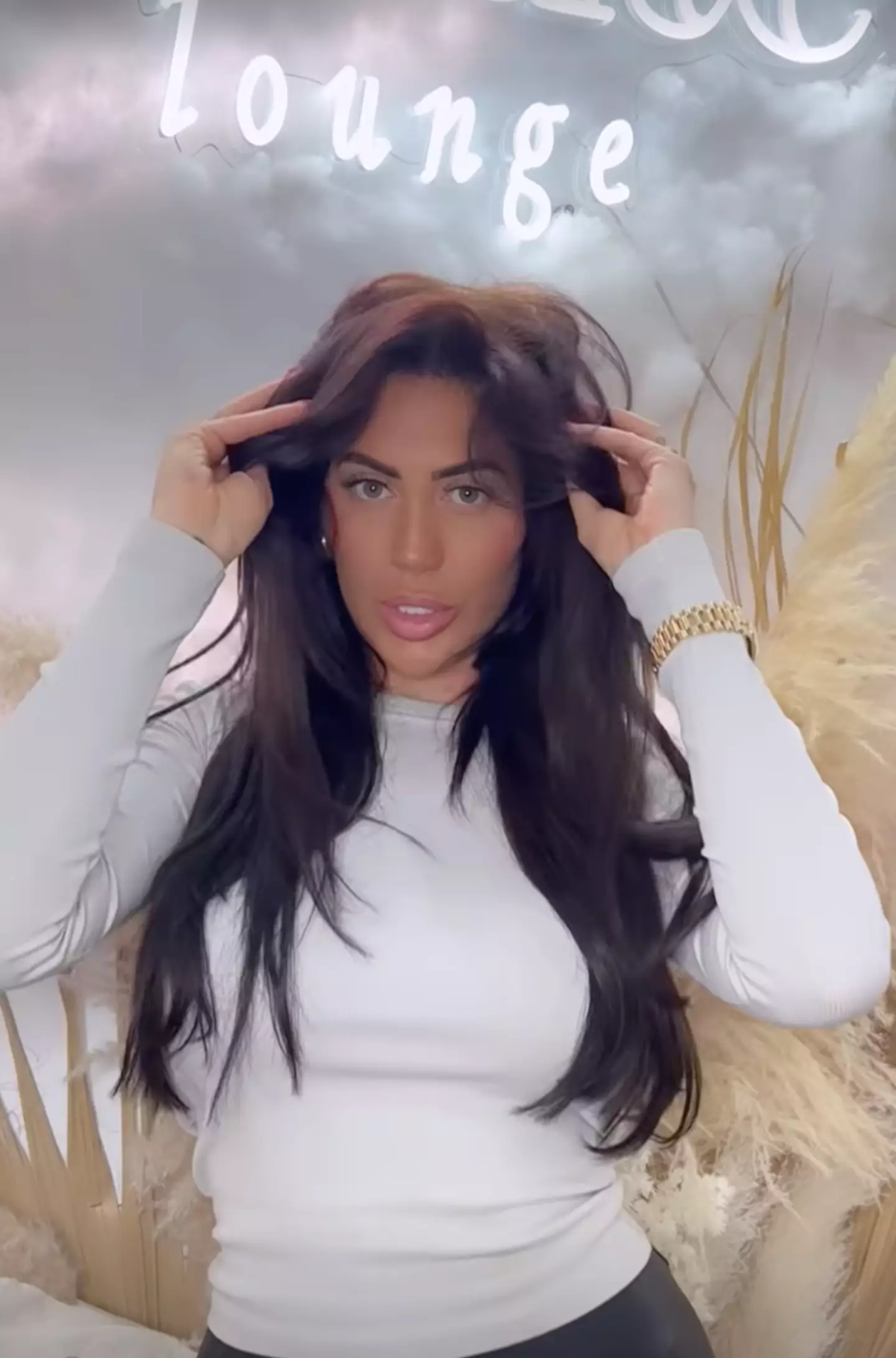 The Geordie Shore star also underwent a dramatic hair transformation.