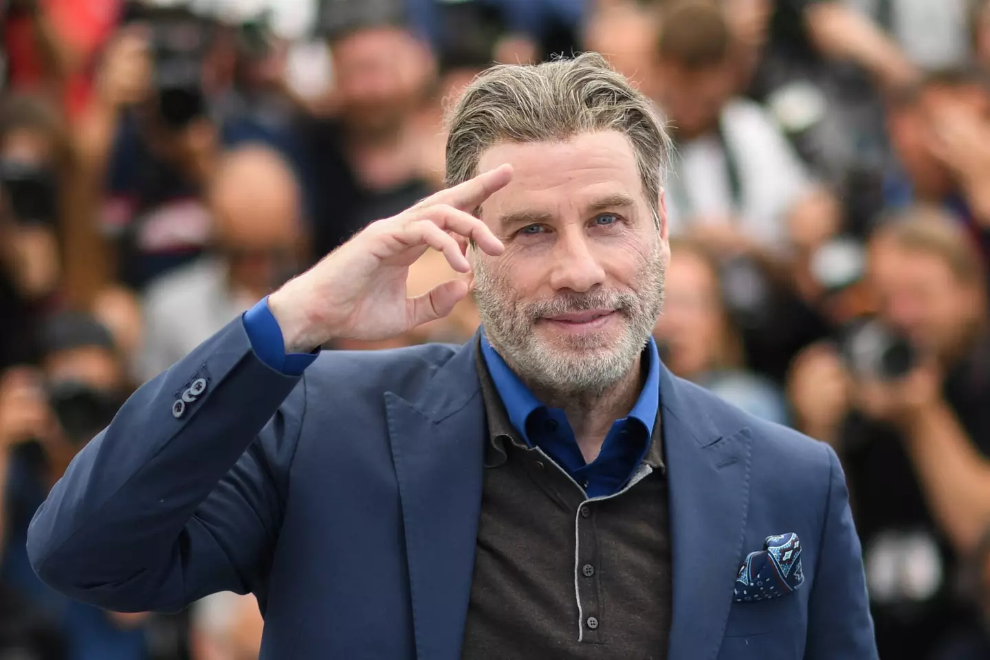 Travolta and his late wife Kelly Preston welcomed Benjamin in 2010 (LOIC VENANCE/AFP via Getty Images)