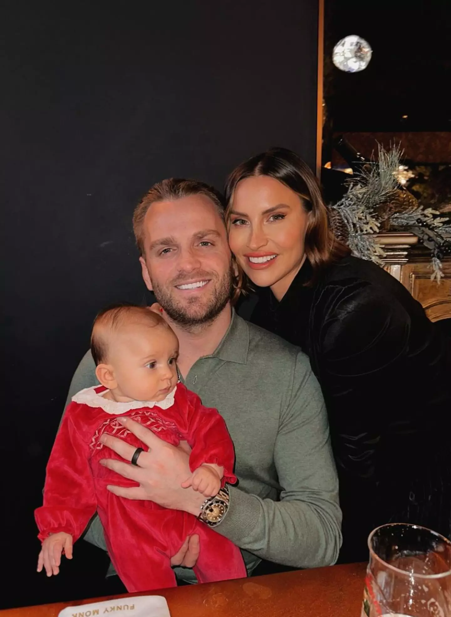 Mum-of-two Ferne with partner Lorri Haines and youngest daughter Finty.