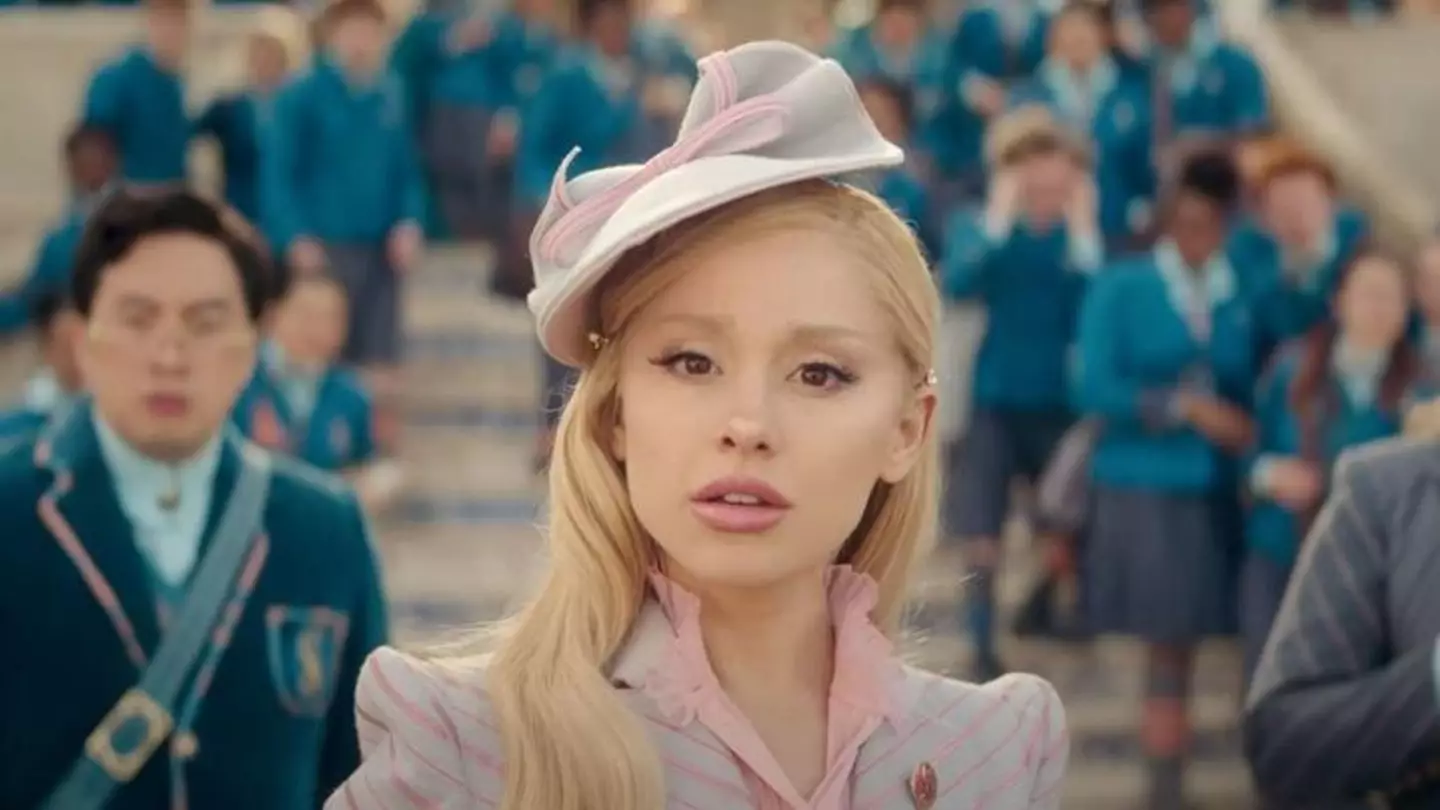 Ariana Grande stars as Glinda in the upcoming Wicked film.