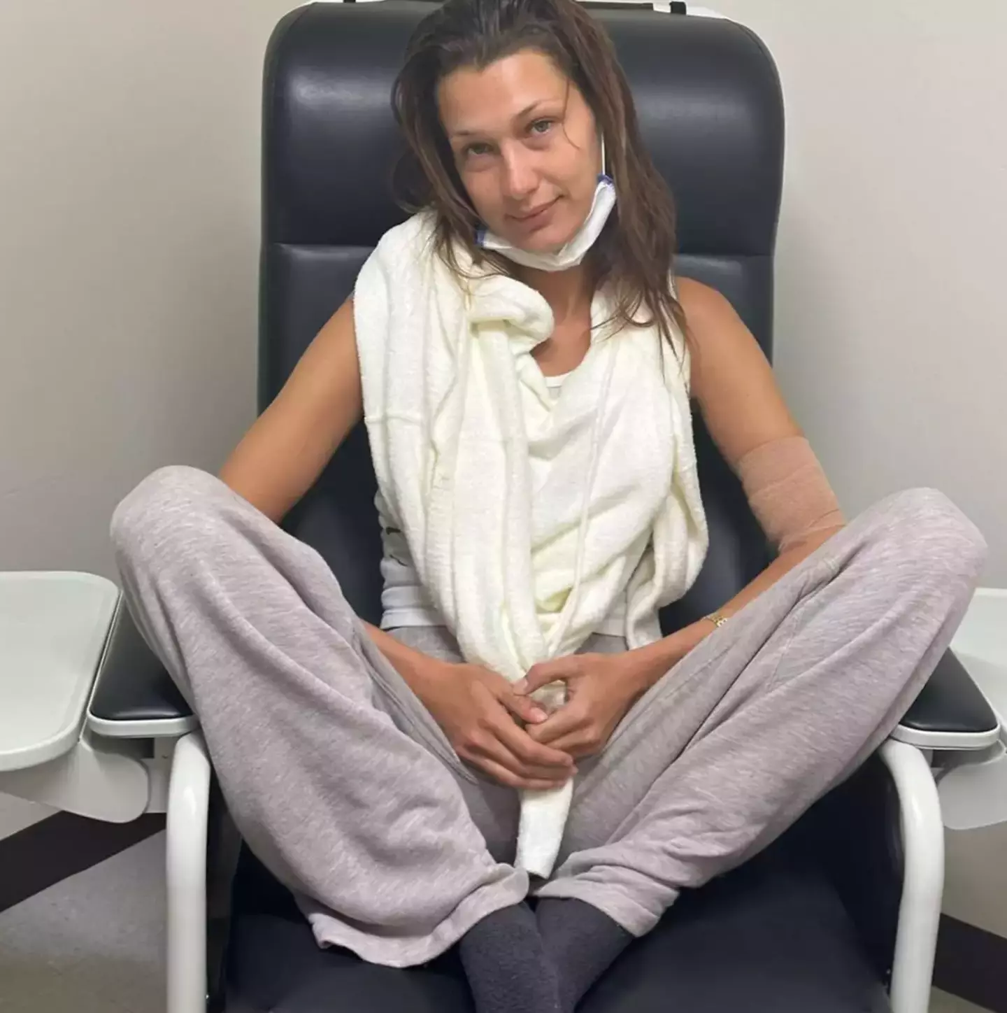 Bella Hadid is among those who have been diagnosed previously (Instagram/@bellahadid)