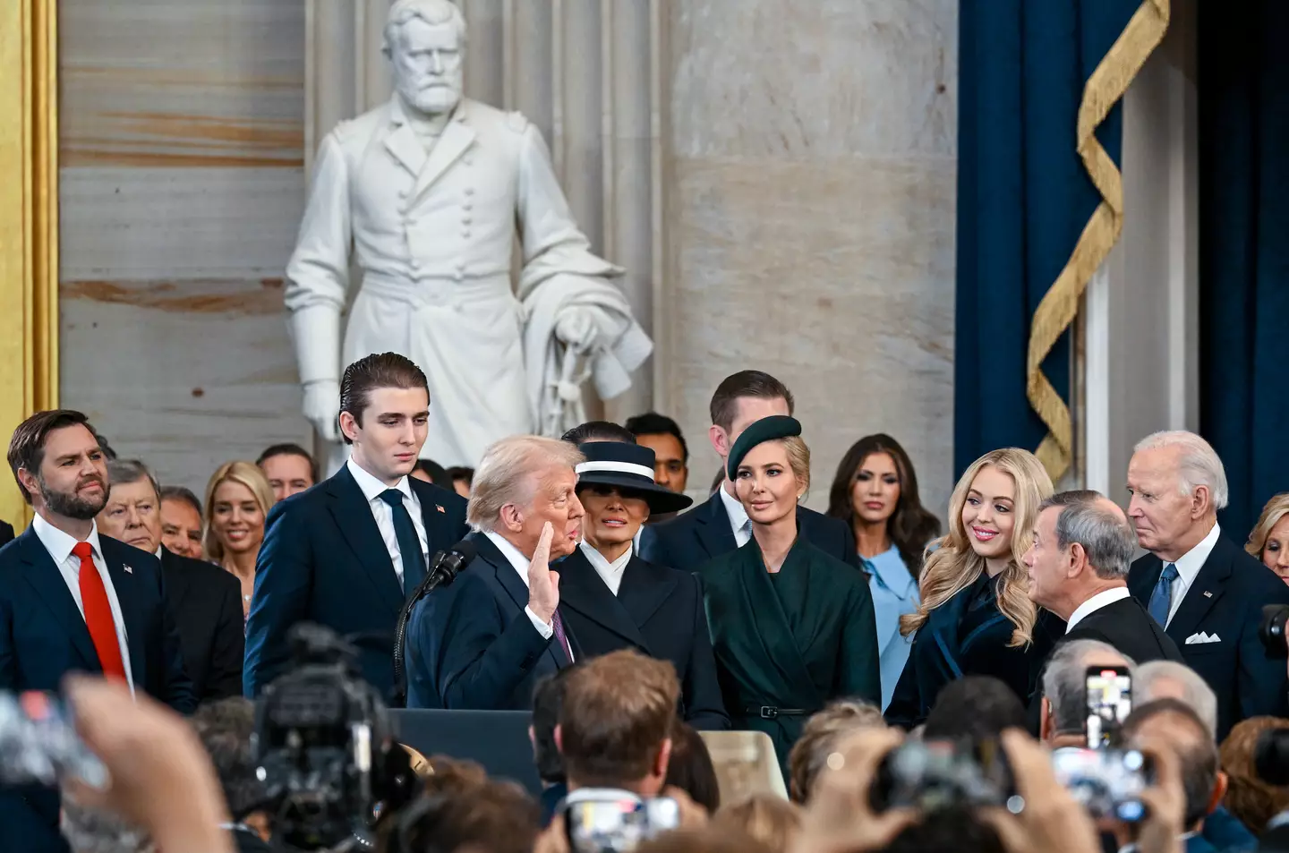 Barron is the tallest of the Trump family (Kenny Holston-Pool/Getty Images)