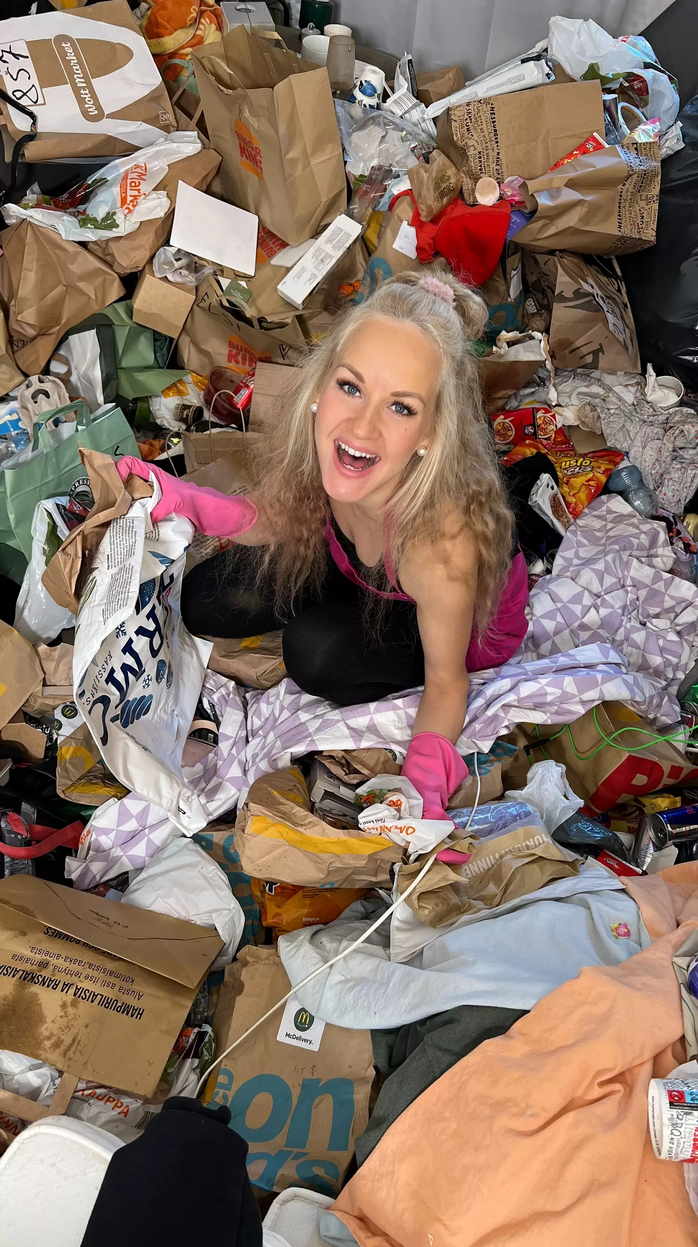 She only chooses the filthiest and most cluttered house to clean.