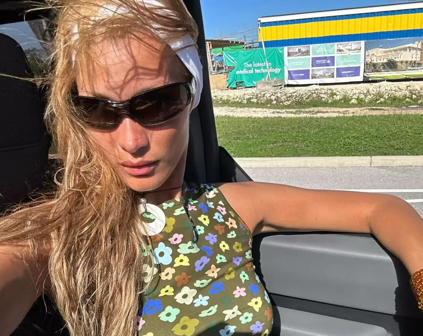 Hadid said she was in 'hysterics' with her pain.