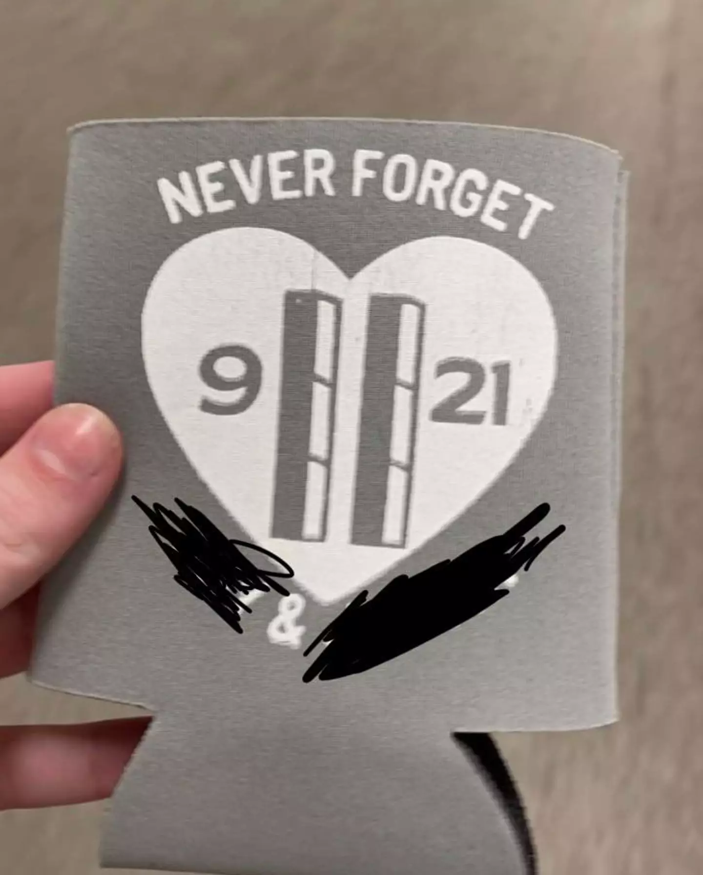 The invites use the twin towers instead of an '11'. (