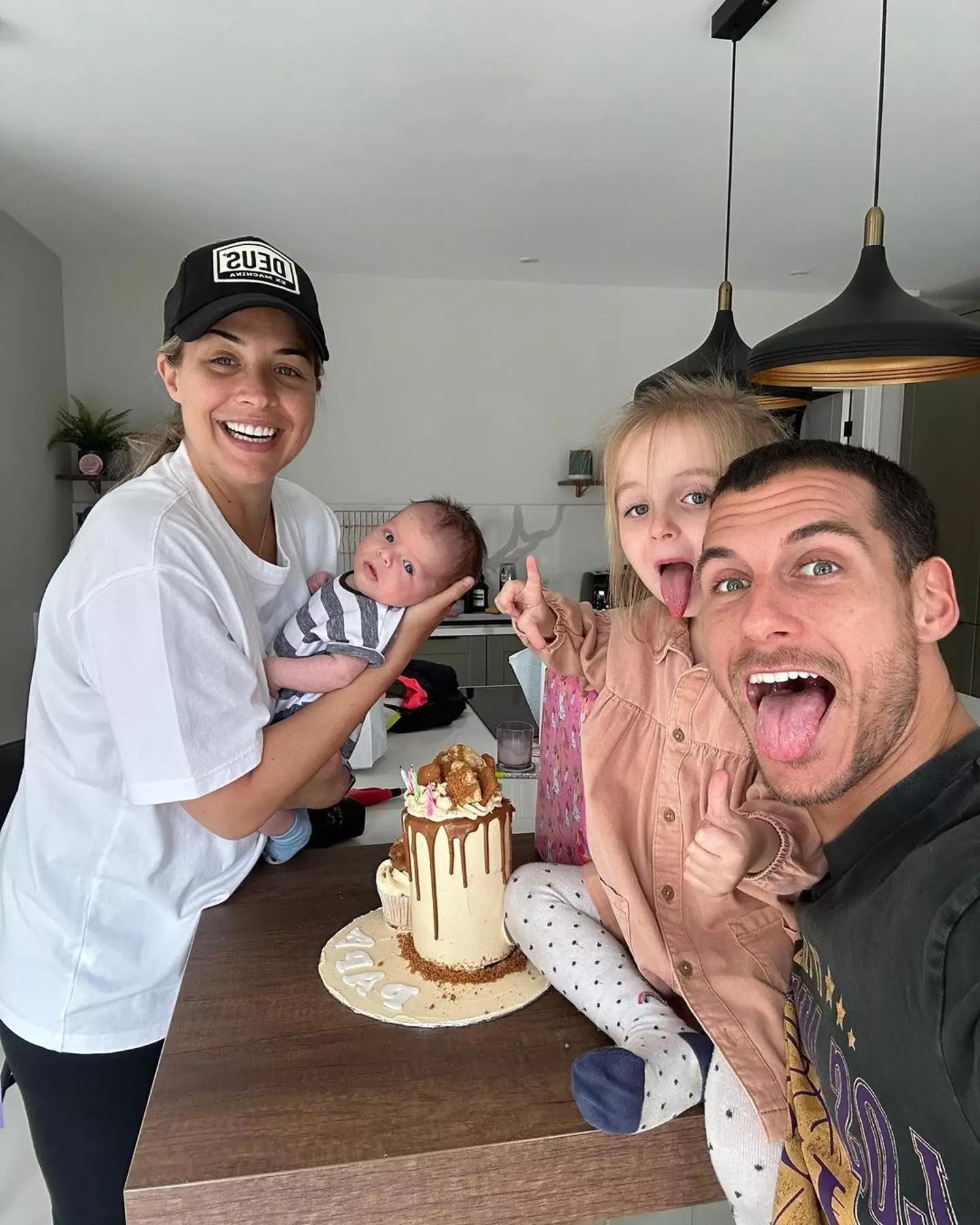 Gemma and Gorka welcomed baby Thiago in July.