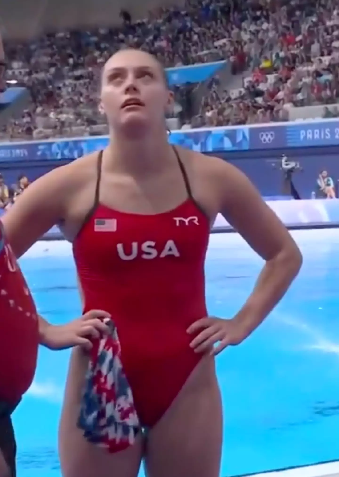 Alison opened up about the pain she experienced during the dive. (Discovery+/Eurosport)