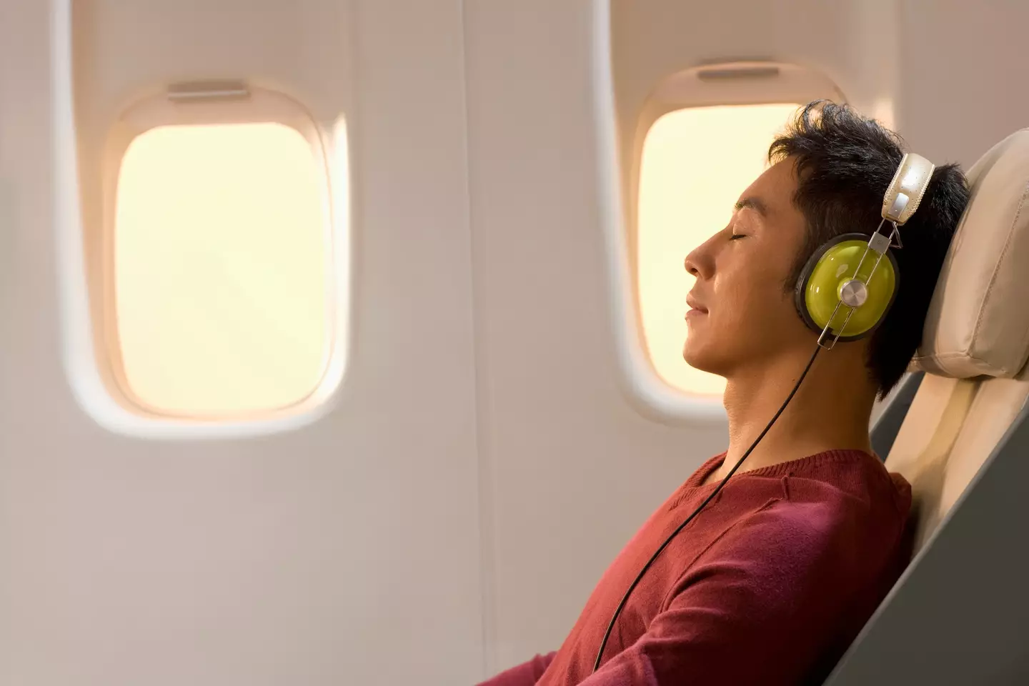A TikToker shared her 'hack' for getting a comfortable in-flight nap.