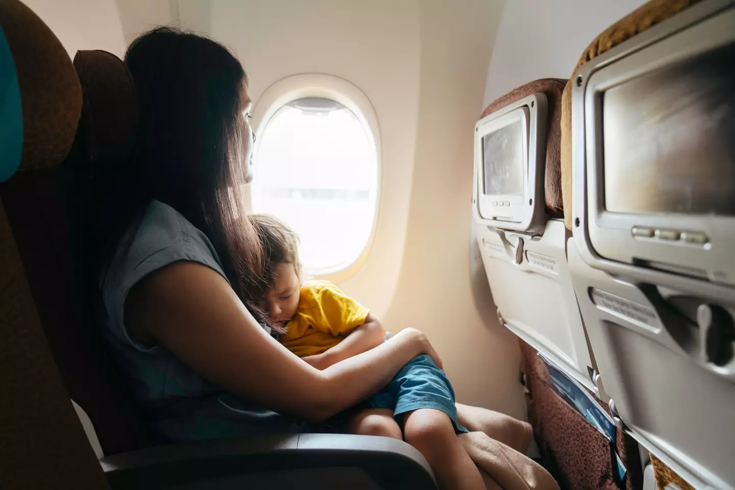 Unfortunately there was a mother who hadn't booked a seat for her baby who wanted the space (stock image).