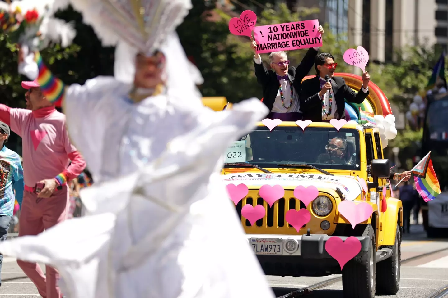 Davis is fighting to have the legalisation of gay marriage overturned (Scott Strazzante/San Francisco Chronicle via Getty Images)