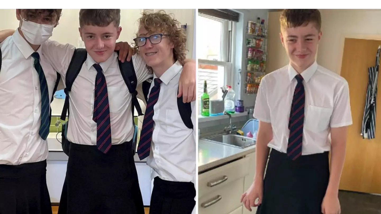 Teenage Boys Wear Skirts To School After Being Told They Can't Wear Shorts