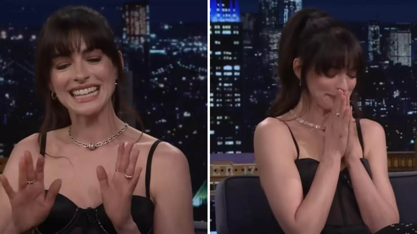 Anne Hathaway receives awkward silence after asking audience members question during TV appearance