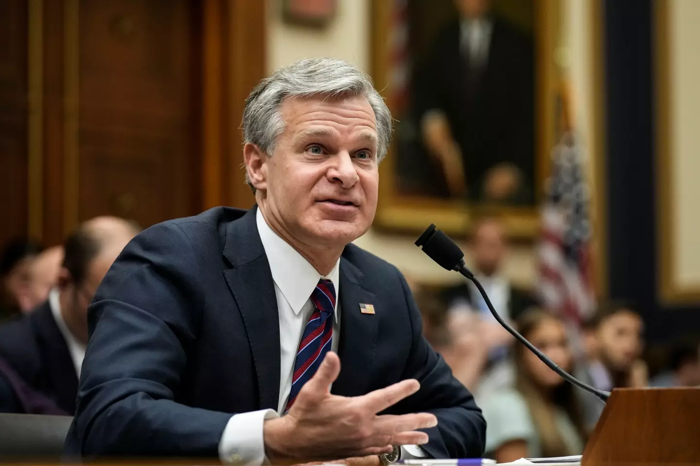 The FBI's director addressed the incident in court (Drew Angerer/Getty Images)