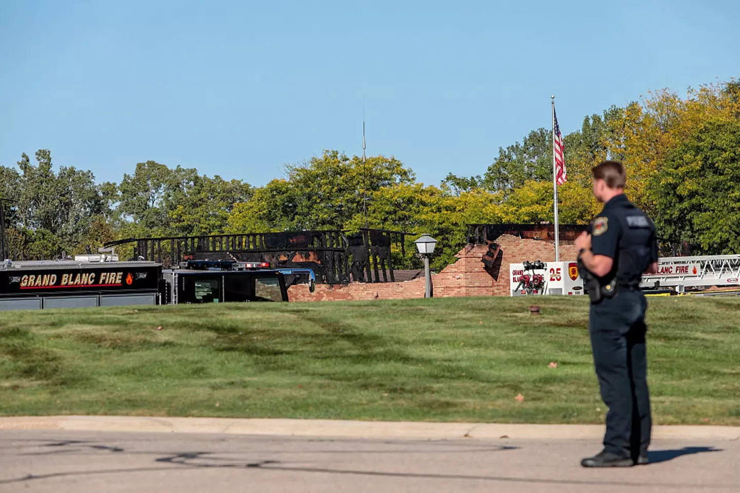 The devastating attack took place at a Mormon church in Michigan yesterday (Bill Pugliano/Getty Images)