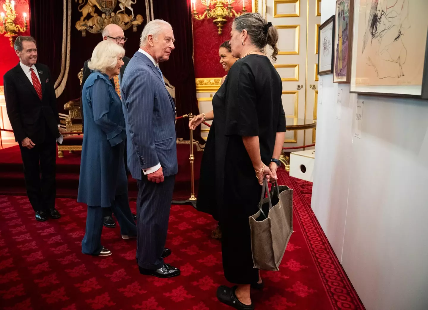 Several guests could be seen wearing Crocs (James Manning - WPA Pool/Getty Images)