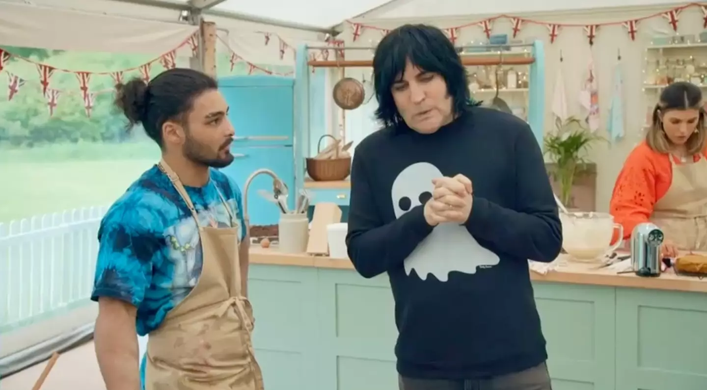 Noel Fielding jokes he's going to have a 'heart attack' from the stress (Channel 4)