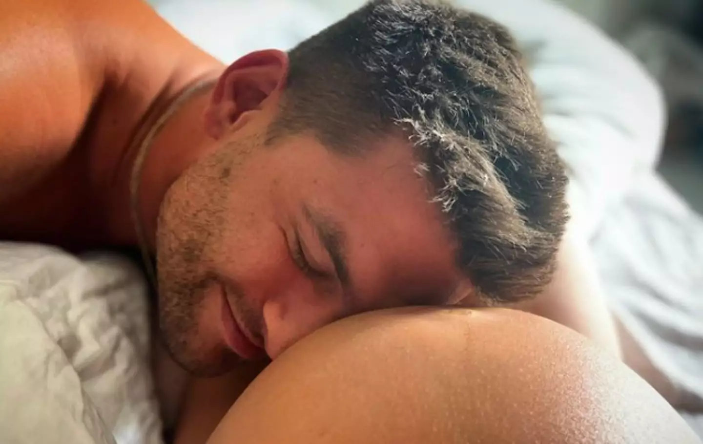 The pair struggled to conceive for two years.