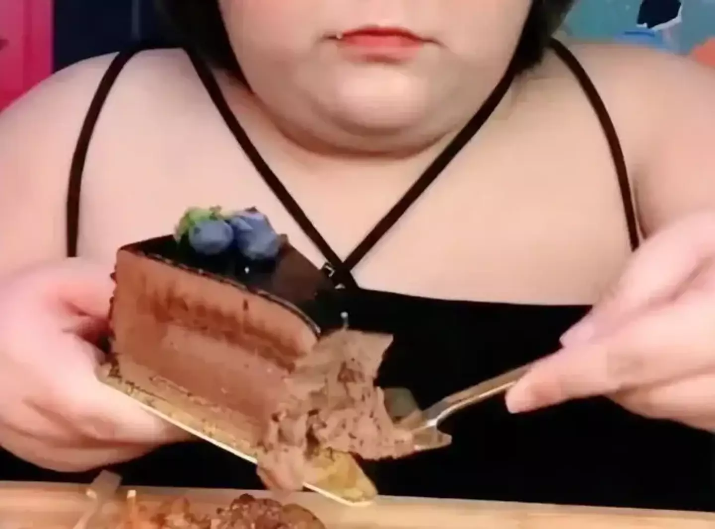 The content creator took part in challenges which saw her consuming 10kg of food per meal. (Jam Press)