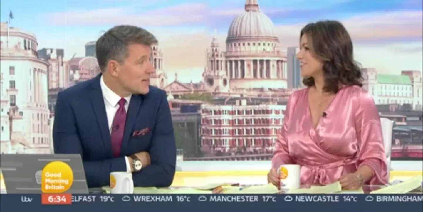 Susanna had to defend her dress on air (