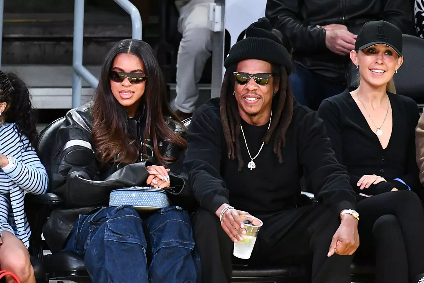 Blue Ivy and her dad Jay-Z enjoyed courtside seats during the Lakers game earlier this week (Allen Berezovsky / Contributor / Getty Images)
