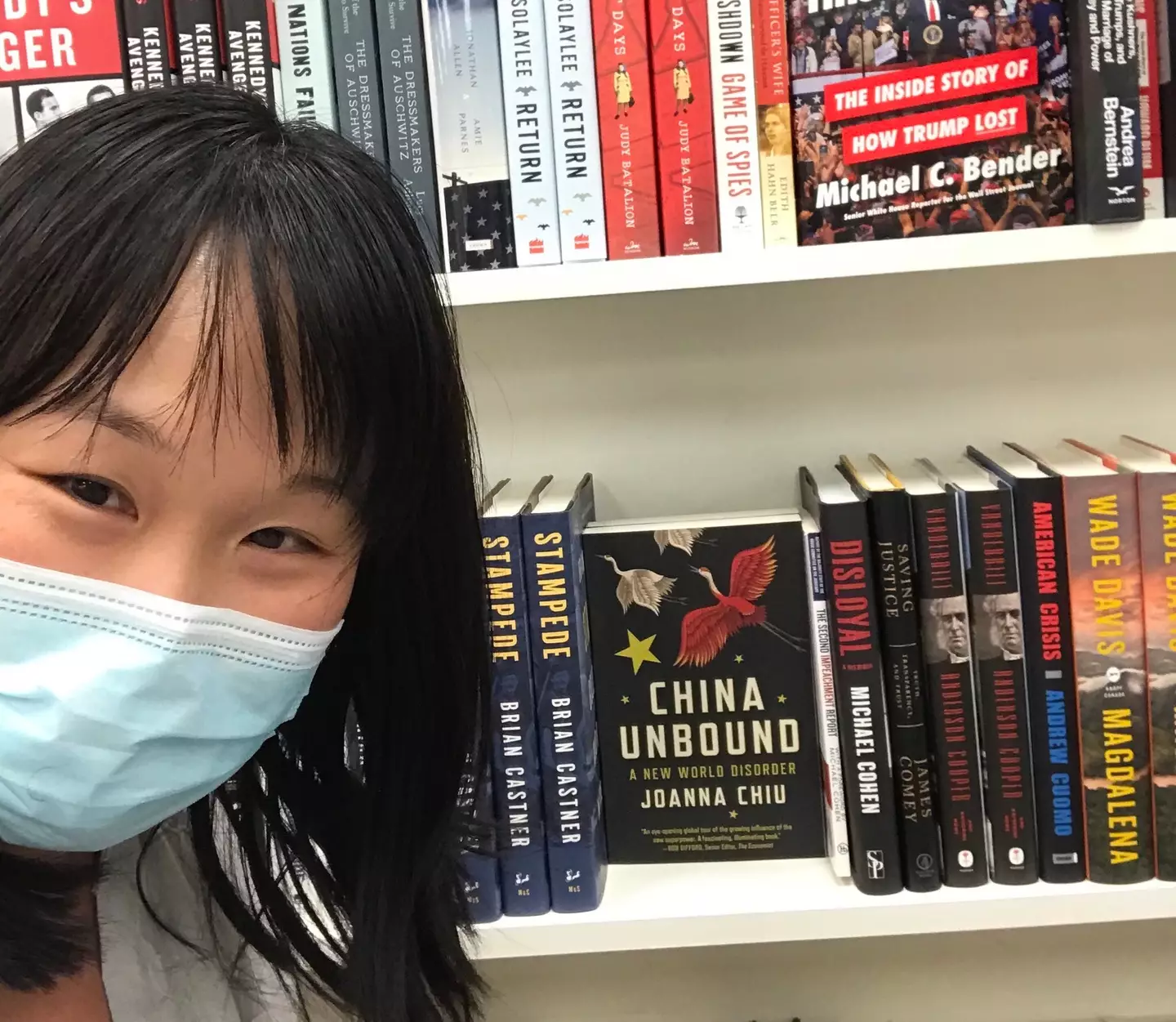 Joanna Chui was asked to leave after frequenting the bathroom too much before take off.