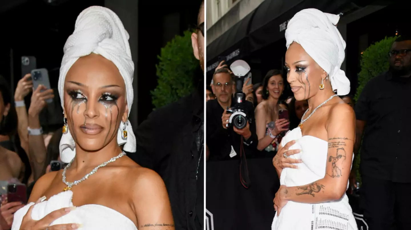 Fans ‘work out’ meaning behind Doja Cat’s iconic towel outfit for Met Gala 2024