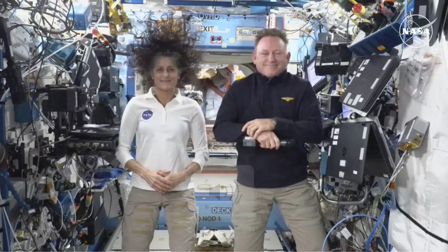 Sunita Wilmore and Barry Williams have been stranded on the ISS for nearly a year (NASA)
