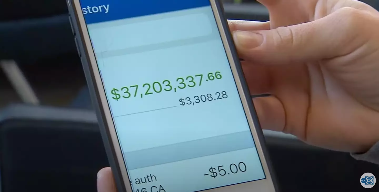 The mum-of-two even took a screenshot of her lucky windfall.