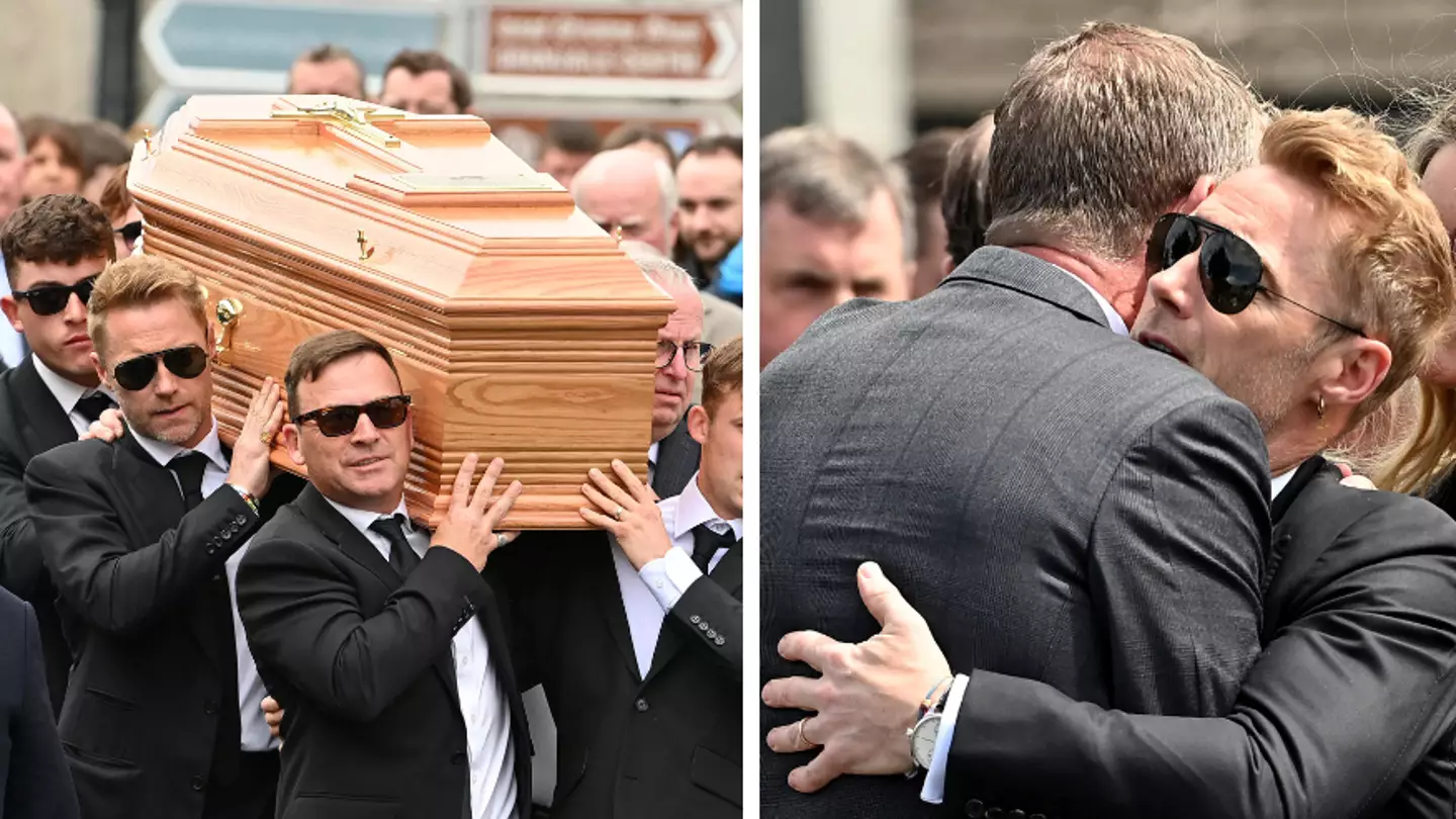 Ronan Keating spotted carrying coffin at brother Ciaran's funeral following horror crash